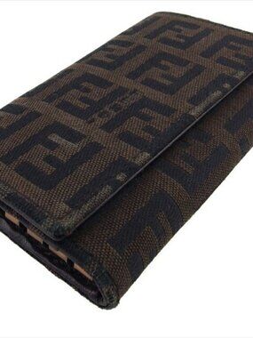 FENDI Key holder Brown black Women 8AP002 Authentic secondhand